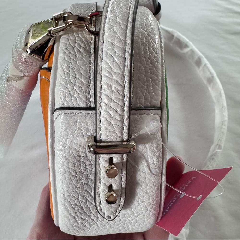 NWT Kate Spade Kourtney Rainbow Stripe Crossbody Camera Bag - Picture 10 of 16